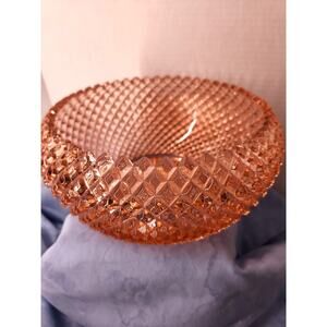 Vtg. Anchor Hocking Miss America Pink Depression Glass Bowl